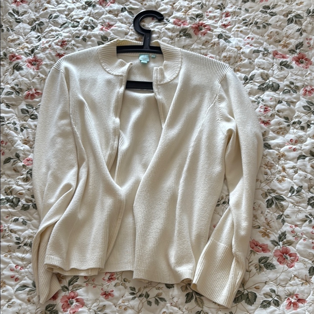 Cream Knit Cardigan